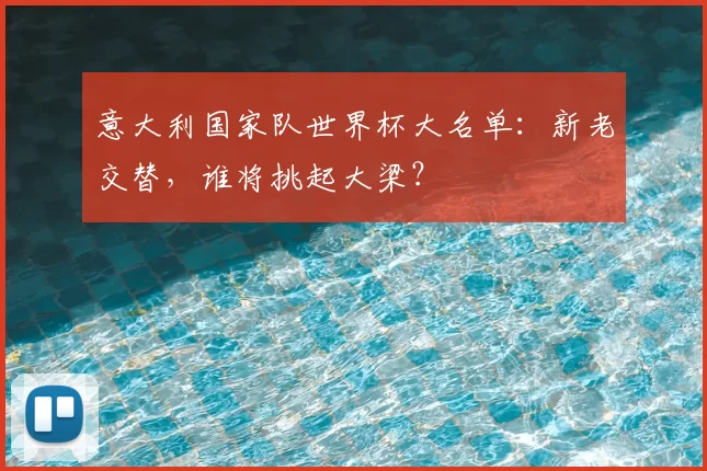 意大利国家队世界杯大名单：新老交替，谁将挑起大梁？